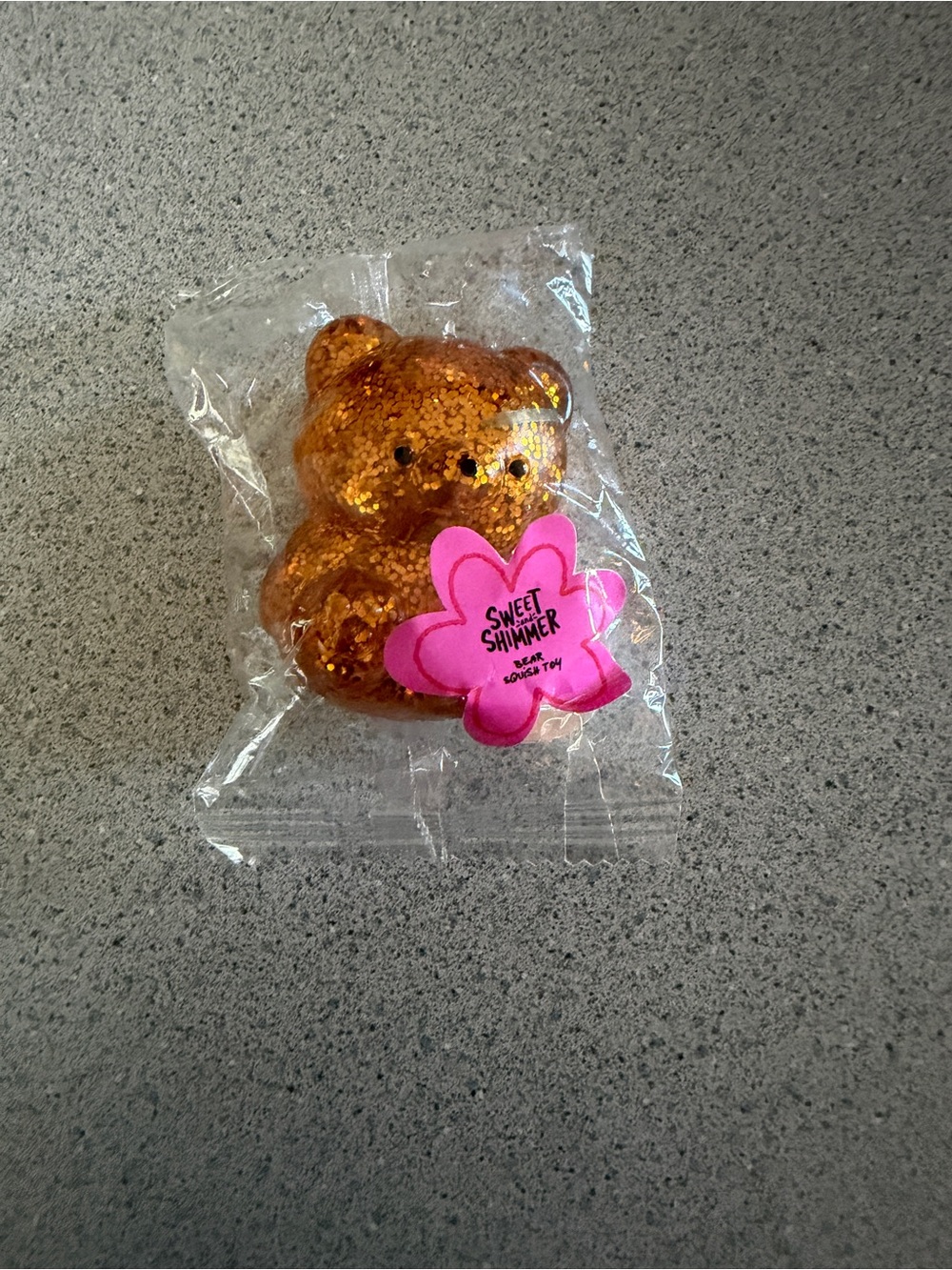 New Squishy Stretchy Sweet & Shimmer Ulta Squish Toy Bear Gold Glitter Fidget